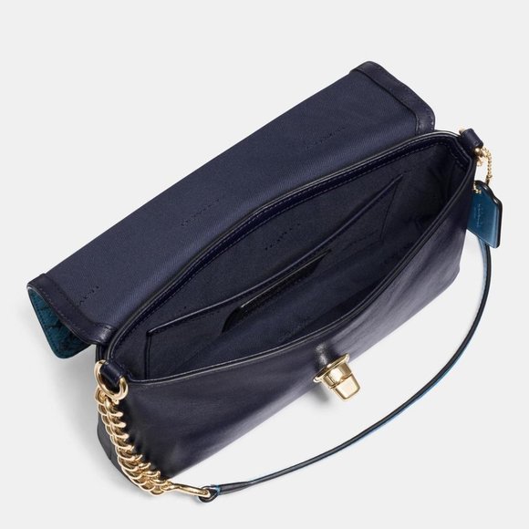 Coach Bags Coach Crosstown Bag Embossed Blue Crossbody 36527